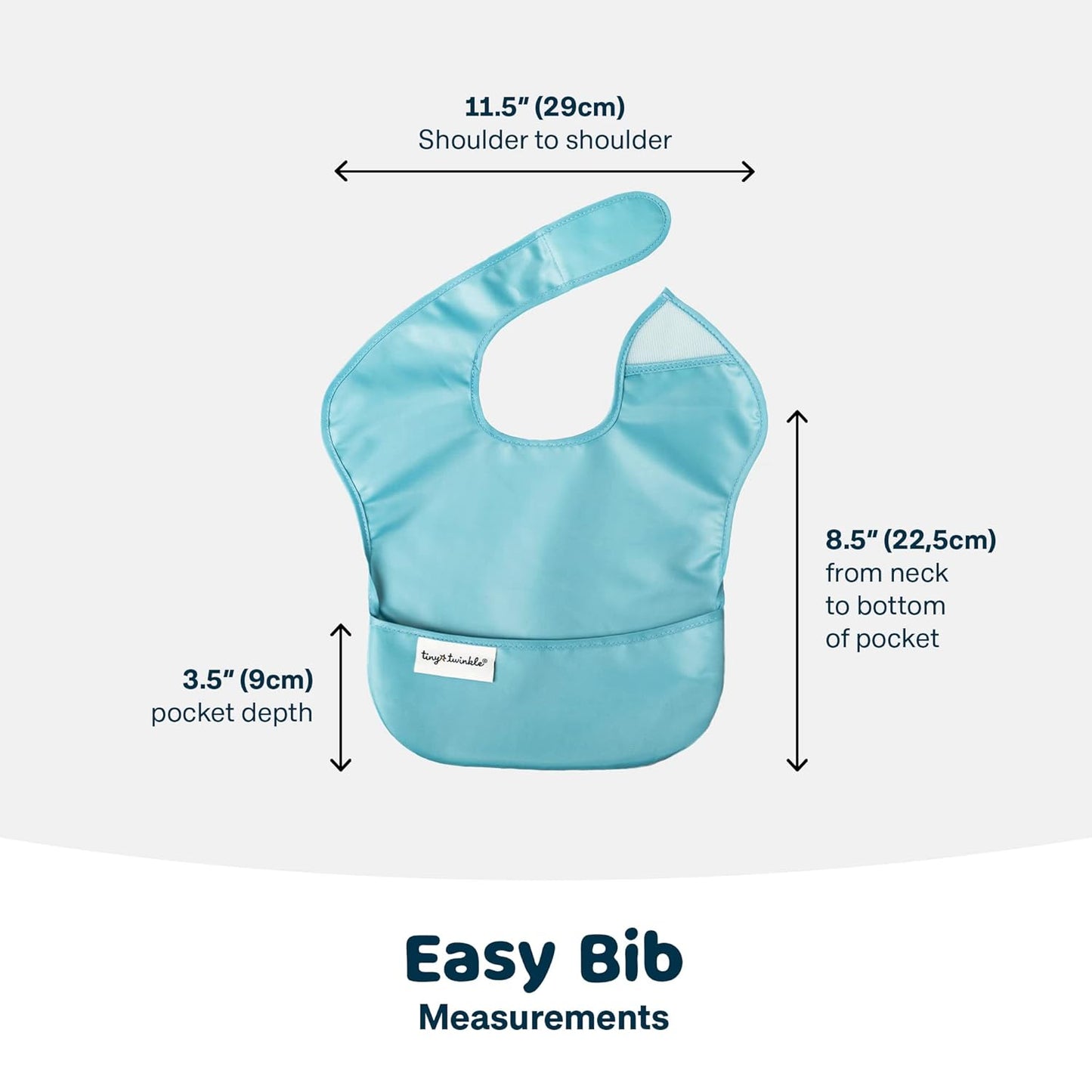 Waterproof Baby Bibs for Eating – Mess-Proof, Wipeable Toddler Bibs – Travel-Friendly, PFAS & BPA-Free – Baby Feeding Bibs (3-Pack, Slate & Olive)