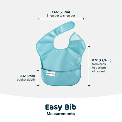 Waterproof Baby Bibs for Eating – Mess-Proof, Wipeable Toddler Bibs – Travel-Friendly, PFAS & BPA-Free – Baby Feeding Bibs (3-Pack, Slate & Olive)