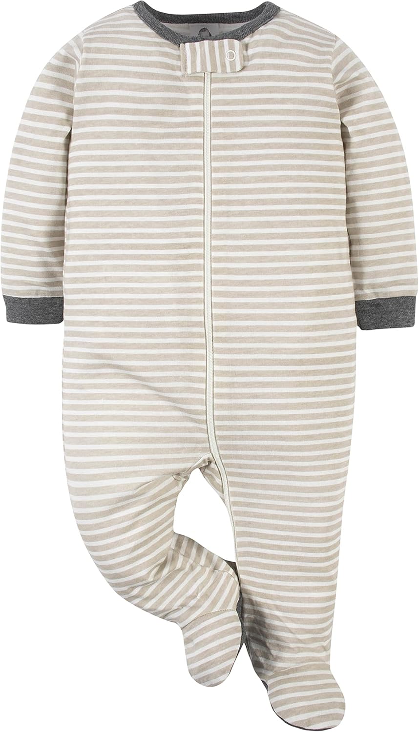 Gerber Baby Boys’ Sleep ‘n Play Footed Pajamas – Soft, Safe & Perfect for Day or Night