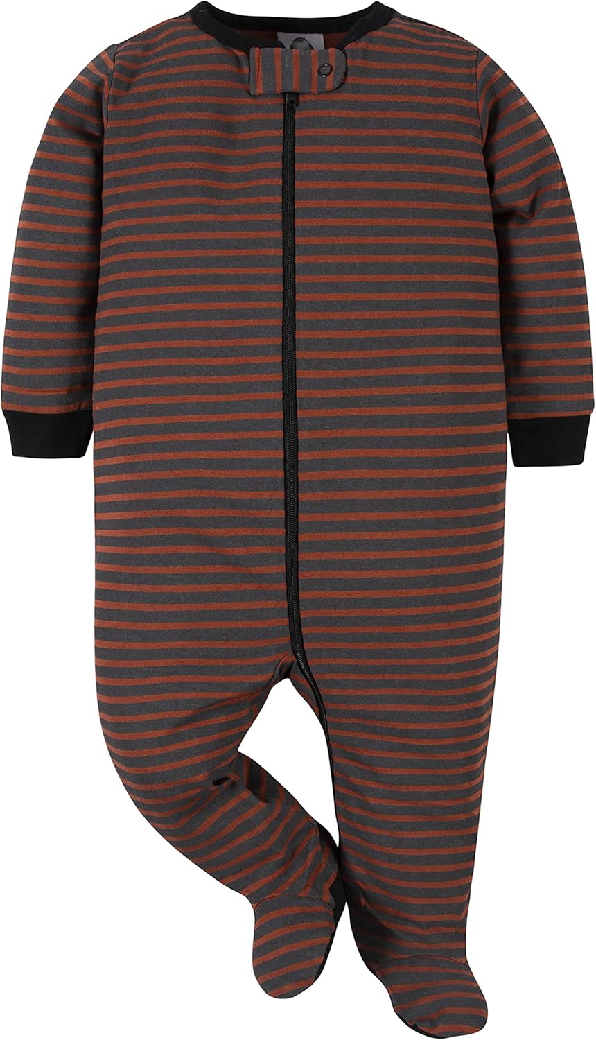 Gerber Baby Boys’ Sleep ‘n Play Footed Pajamas – Soft, Safe & Perfect for Day or Night