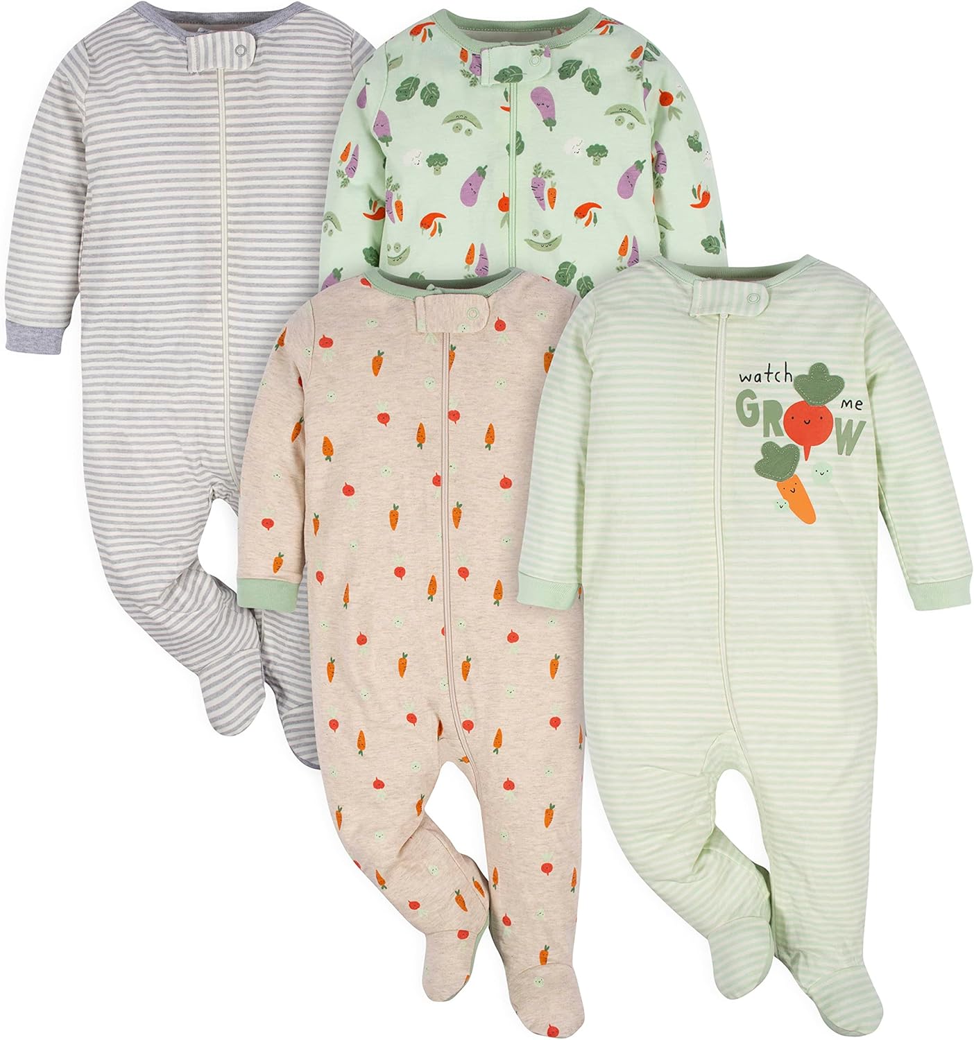 Gerber Baby Boys’ Sleep ‘n Play Footed Pajamas – Soft, Safe & Perfect for Day or Night