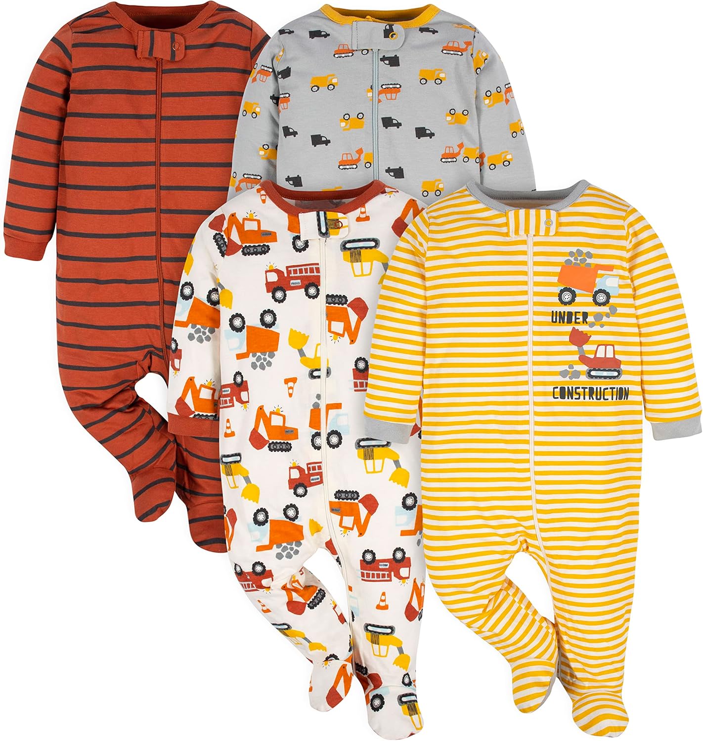 Gerber Baby Boys’ Sleep ‘n Play Footed Pajamas – Soft, Safe & Perfect for Day or Night